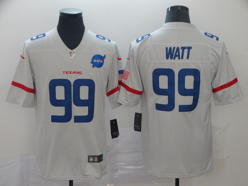 Men's Houston Texans J.J. Watt #99 White City Edition Jersey